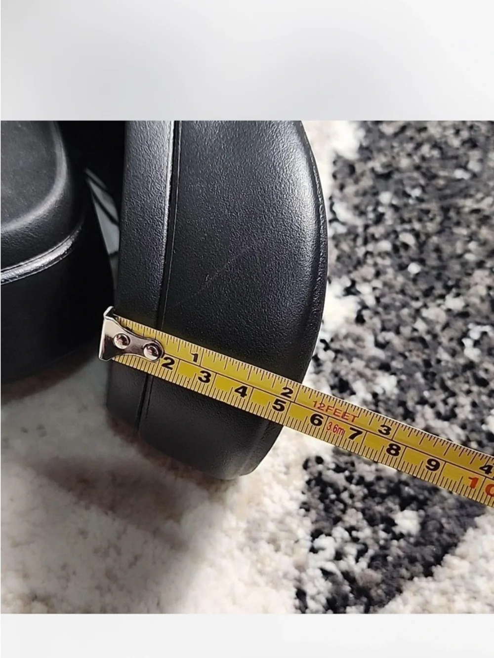Zara Black Chunky Platform Slide Sandals - Picture 8 of 9